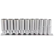 10Pc 3/8" Deep Socket Set Rail - 16401