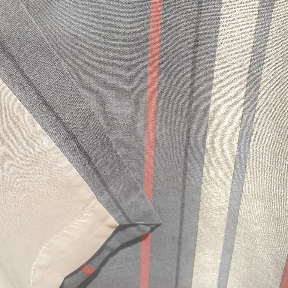 image 1 of Fusion Whitworth Stripe Eyelet Curtains Blush