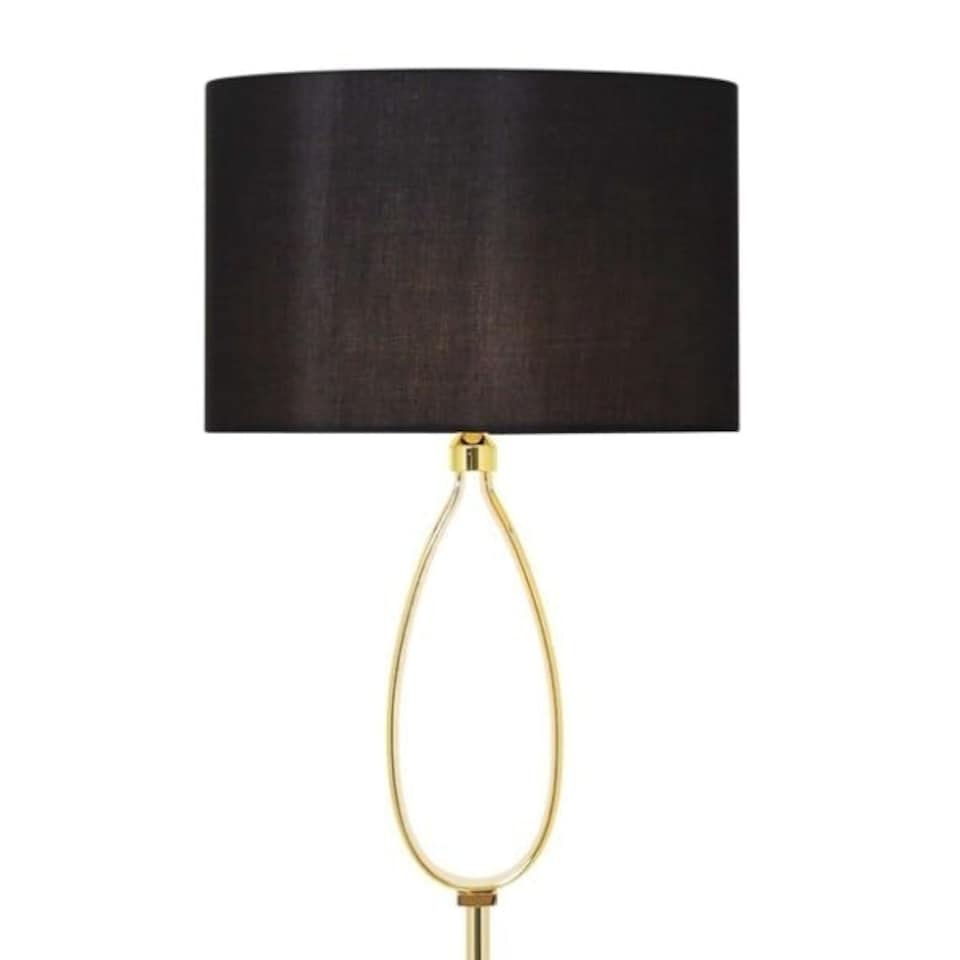 image 1 of Zabina LED Gold & Black Floor Lamp