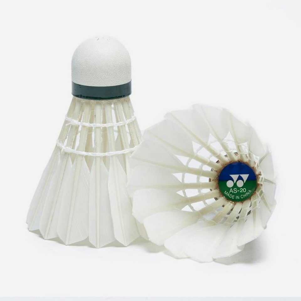 image 1 of ND Sports Yonex Men's Aero Sensa-20 Goose Feather Badminton Shuttlecocks (Pack of 12) -White, Medium, 12 Pack, K-REY-YX020
