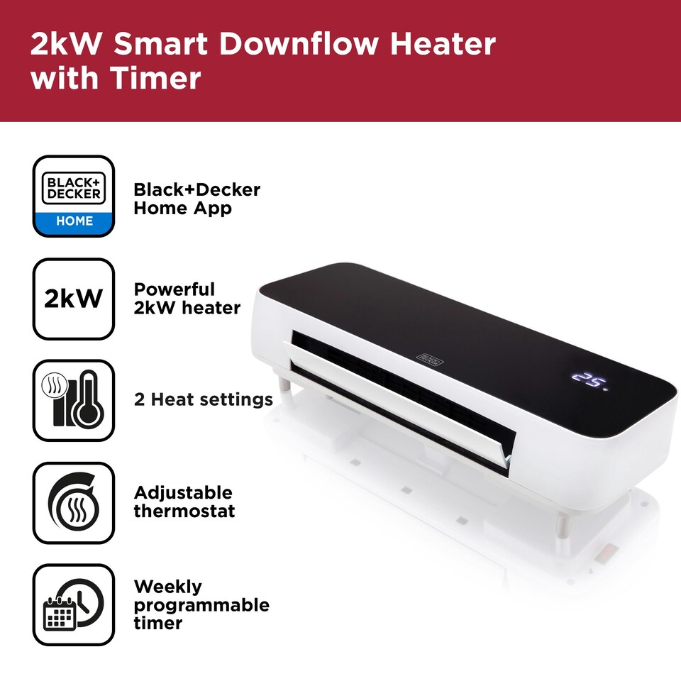 image 1 of Black and Decker Smart Downflow Heater