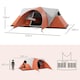 image 7 of Outsunny 3000mm Waterproof Camping Tent w/ Porch & Sewn in Groundsheet, Blue