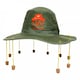 image 1 of Pack of 12 Australian Crocodile Hunter Cork Hat with Koala Print Brown | One Size