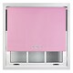 image 2 of FURNISHED Blackout Roller Blinds with Triple Round Eyelets Cut to Size Easy Fit Window Shade | Pink | Pink | (W) 90cm x (L) 165cm