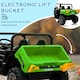 image 7 of HOMCOM Kids Ride on Car, Electric Car for Kids with Electric Bucket, 12V 2 Seater UTV with Shovel, Parental Remote, 4 Spring Suspension Wheels, Working Horn, Music - Green