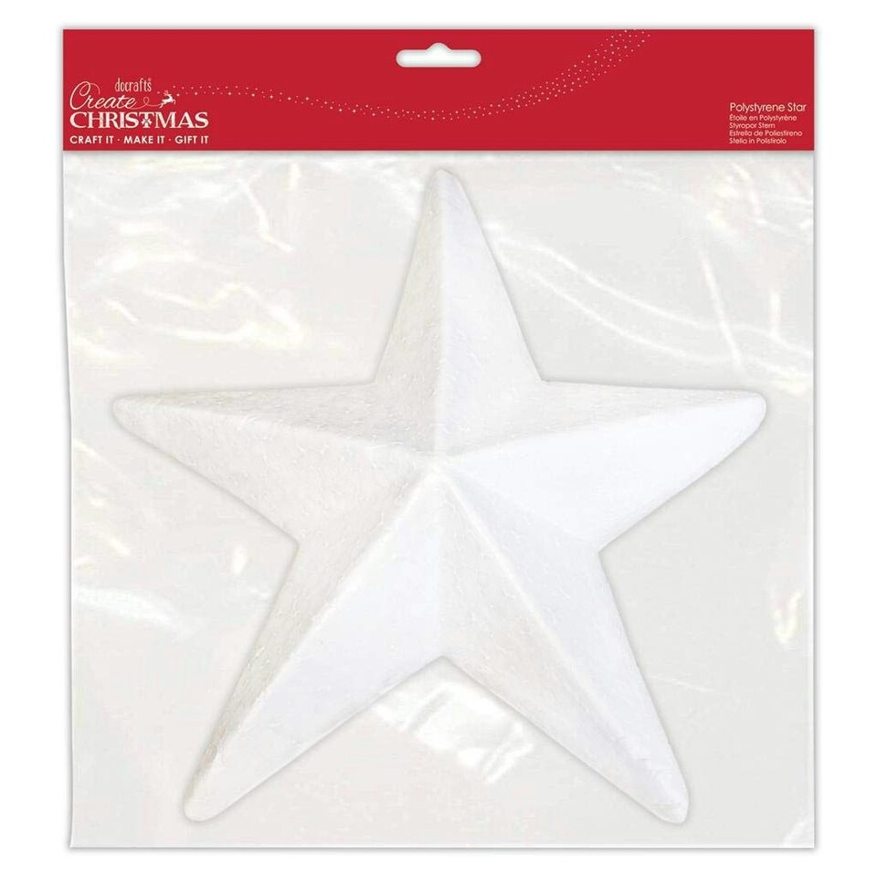 Make Your Own 270mm Polystyrene Star - Papermania