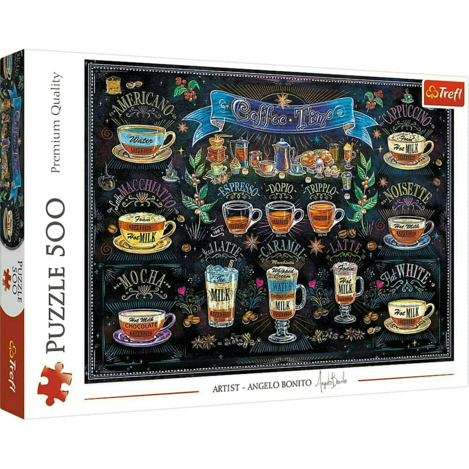 image 1 of Trefl Coffee Time Puzzle Adult - 500 Pieces