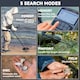 image 4 of Outsunny Metal Detector for Adults and Beginners, Gold Detector with Higher Accuracy IP68 Waterproof Coil, 5 Professional Modes with Pinpoint & Memory Mode, Bigger Backlit LCD Display with DSP Chip