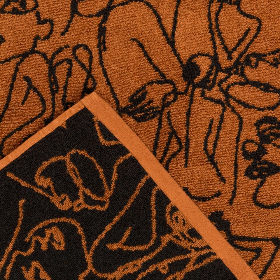 image 1 of furn. Everybody Jacquard Hand Towel Pecan