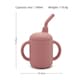 image 2 of Allis Baby Silicone Sippy Cup with Straw - Pink | Pink | One Size