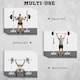 image 3 of HOMCOM Power Rack Weight Stand Bar Barbell Squat Stand Spotter for Home Workout