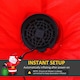 image 6 of HOMCOM Inflatable Blow up Christmas Santa Claus 4ft LED Yard Holiday Decoration