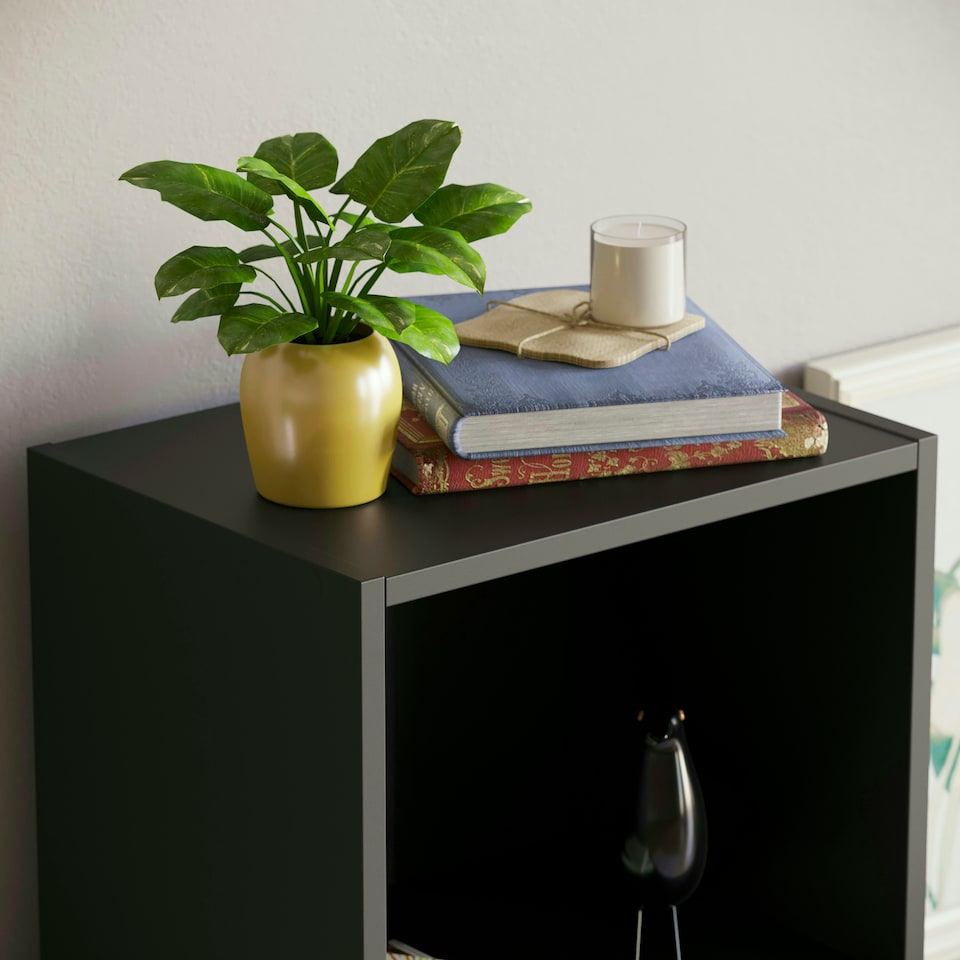 image 1 of Vida Designs Oxford 5 Tier Cube Bookcase Display Storage, Black