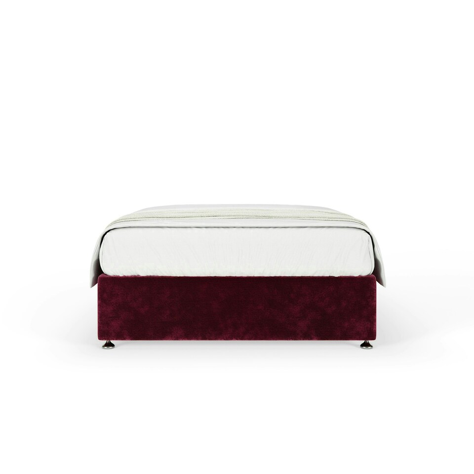 image 1 of Majestic 1000 Pocket Sprung Aubergine Chenille Divan Set Single