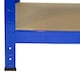 image 4 of Monster Racking 2 x T-Rax 75cm Blue & Metal Storage Workbench Blue