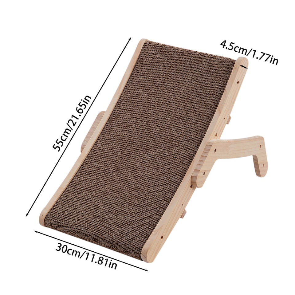 image 1 of Living and Home Versatile Reusable Cat Scratcher Bed | Brown | M