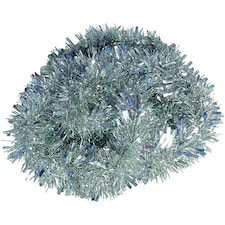 Silver Deluxe Christmas Tinsel 1.8m