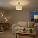 image 6 of Traditional Olive Green Ceiling Light Fitting to Hold Lamp Shades
