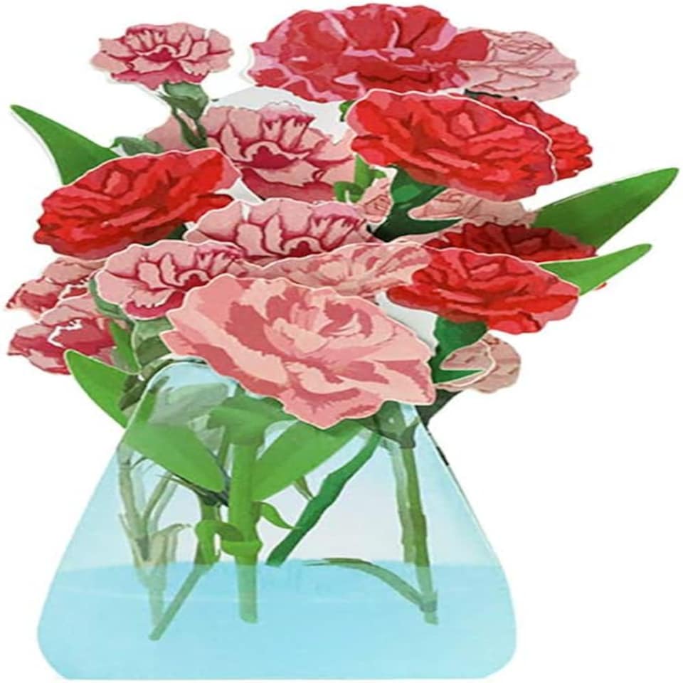 image 1 of Blooming Tulip Wishes 3D Pop Up Greeting Card