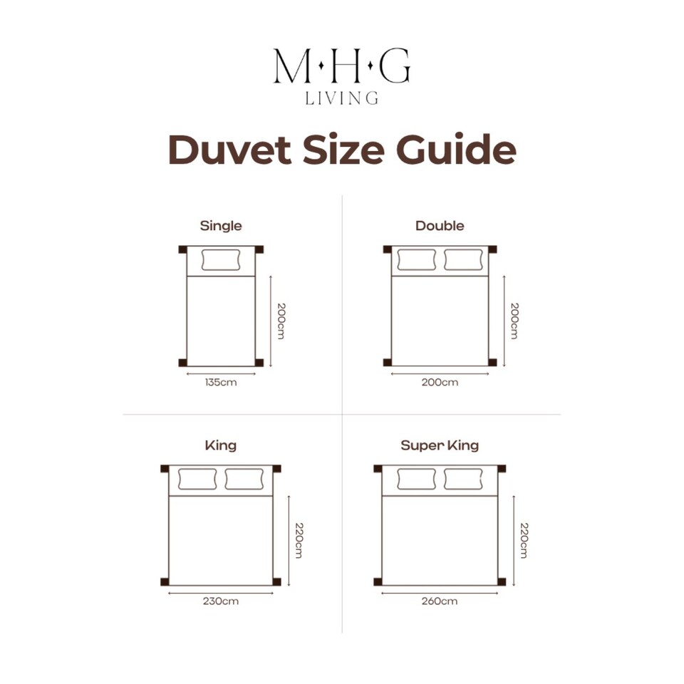 image 1 of MHG Living 100% Cotton 13.5 Tog Summer Duvet – Anti-Allergy Hypoallergenic Hollowfibre Quilt, Soft & Breathable Hotel Quality Bedding, Machine Washable