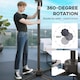 image 8 of Outsunny 3 m LED Cantilever Parasol Outdoor with Base Solar Lights Blue