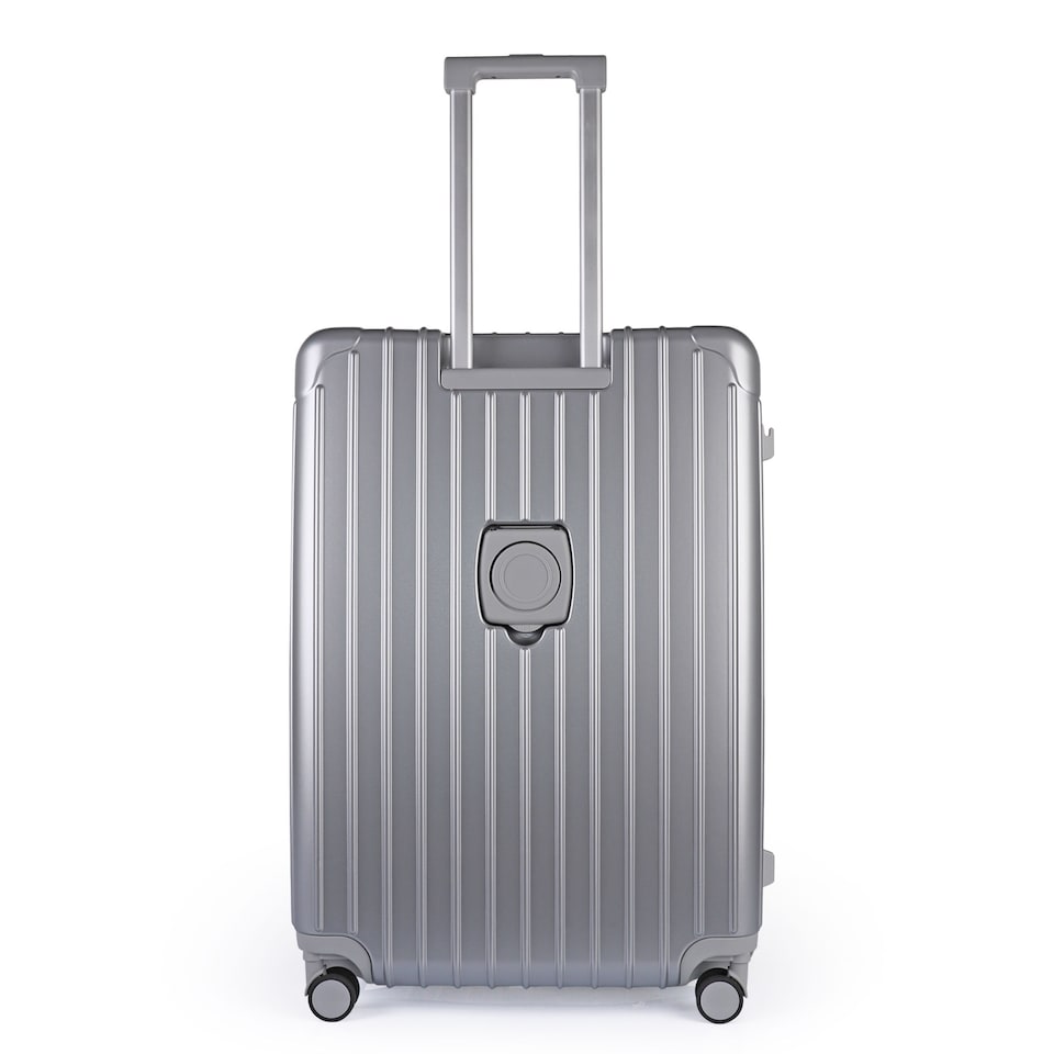 image 1 of Lightweight Hard Shell Check-In Suitcase with Cupholder | Large Size Luggage