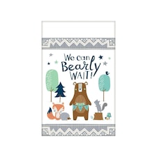 Amscan We Can Bearly Wait! Paper Baby Shower Party Table Cover - Multicoloured - One Size