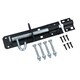 image 1 of 6" (150mm) Brenton Slip Bolt Padbolt Slide Latch Lock Catch Sheds Gates Black