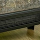 image 8 of HOMCOM 180° Charming Electric Fireplace Heater, Quiet Freestanding Stove, Black