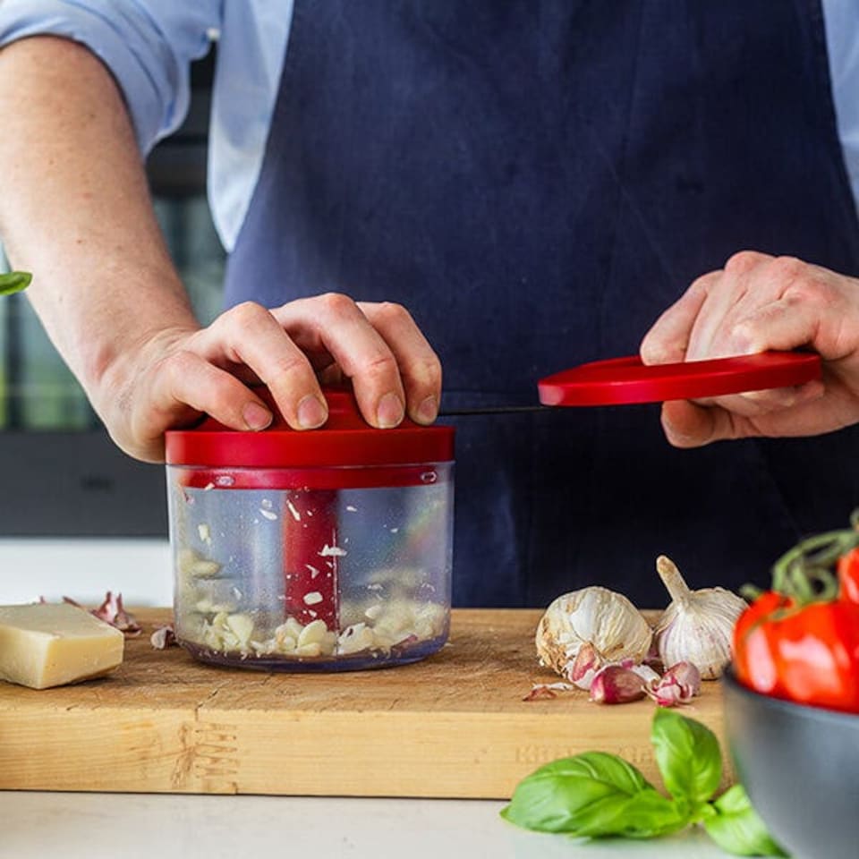 image 1 of KitchenAid Hand Pull Food Chopper Empire Red