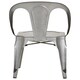 image 5 of Interiors by Premier Grey Chair with Metal Frame, Comfy Grey Outdoor Metal Chair, Effortless Cleaning Metal Chair