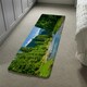 image 9 of landscape with mountains, forest and a river in front. beautiful scenery Designer (Runner Rug)