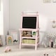 image 8 of AIYAPLAY Art Easel for Kids with Paper Roll, 3 in 1 Kids Easel Double-Sided Magnetic Whiteboard and Chalkboard with Storage Baskets, for Children 3-6 Years 