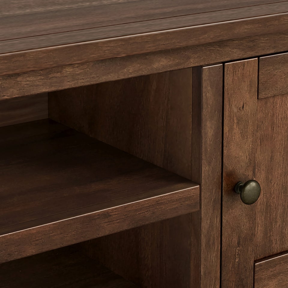 image 1 of Duchy Acacia 180cm Extra Wide TV Unit - Fully Assembled By Roseland Furniture