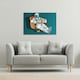 image 2 of loneliness in space. Pop art retro (Canvas Print) 127 x 101 x 4cm