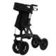 image 5 of COSTWAY Height Adjustable Foldable Rolling Walker with Seat Black