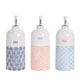 image 1 of Nicola Spring Hand-Printed Olive Oil Pourer Bottles - 500ml - 3 Colours - Pack of 3