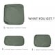 image 3 of Outsunny 7pc Cream Rattan Wicker Furniture Home Sofa Cushion Cover Grey | Deep Grey