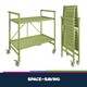 image 8 of Cleo Folding Serving Cart InOut Kiwi Green