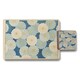 image 1 of 12 Piece Placemat And Coaster Set With Designer Artwork And Wood Bottom