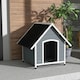 image 8 of PawHut Dog Kennel Outdoor Dog House w/ Removable Floor, for Large Dogs, Grey