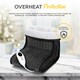 image 3 of MONHOUSE Electric Foot Warmer - Cold Feet Warmers for Home Use and Office Under Table Desk - Soft and Breathable Heating Pad - Comfort Heat Therapy - Dark Grey
