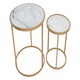image 3 of Interiors By Premier Elegant Set Of Two Nesting Tables, Versatile Nesting Table For Livingroom, Durable Modern Nesting Tables Gold