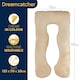 image 7 of Dreamcatcher U-Shaped Pregnancy Pillow Maternity Nursing Support Cushion Cream | Cream | Cream | One Size | 1
