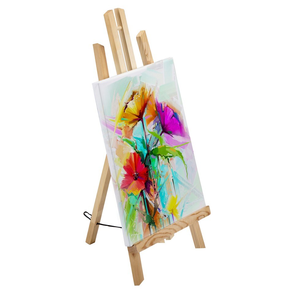 image 1 of Wooden Table Tripod Artist Easel Painting Display Portable Adjustable Folding