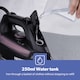 image 6 of GEEPAS 2400W Steam Iron Ceramic Soleplate, Black