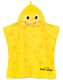 image 1 of Baby Shark Towel Poncho Kids | Girls Boys Yellow Animated Shark | Childrens Song Bath Swimwear Beach Towel With 3D Face Fins Teeth
