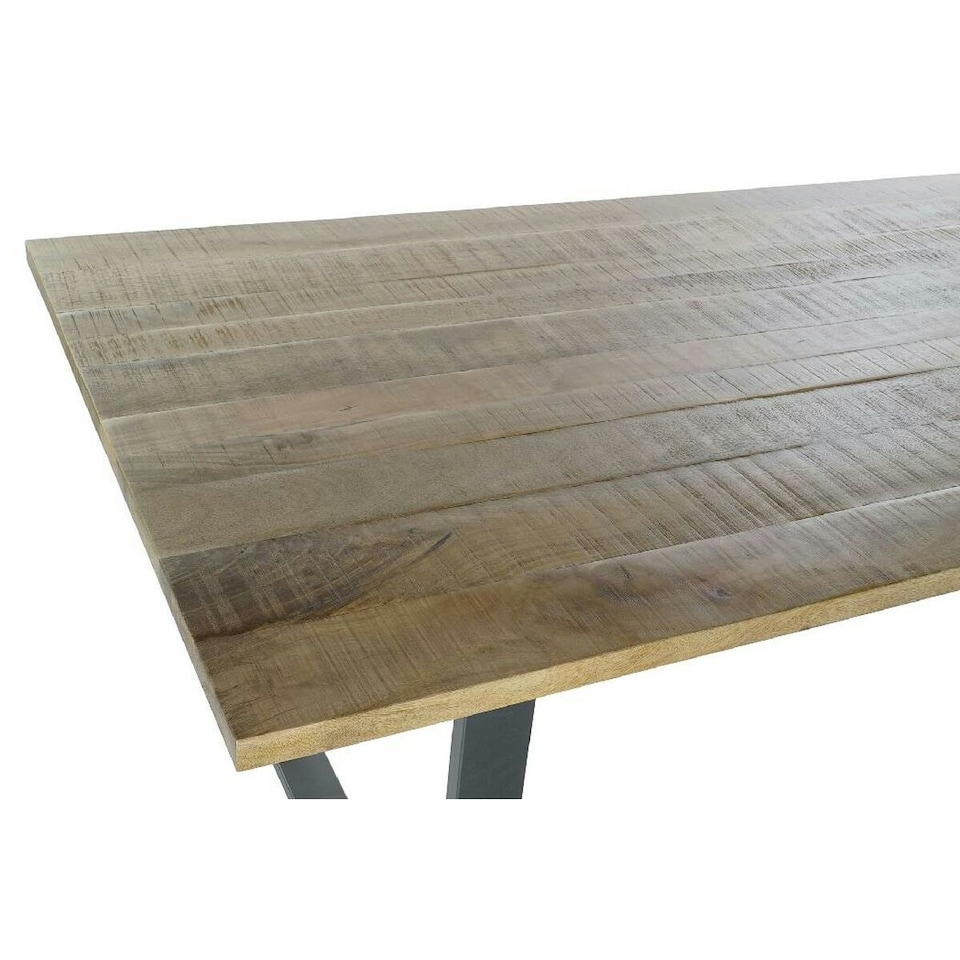 image 1 of Dining Table Home ESPRIT Black Natural Metal Mango wood 200 x 100 x 76 cm N/A