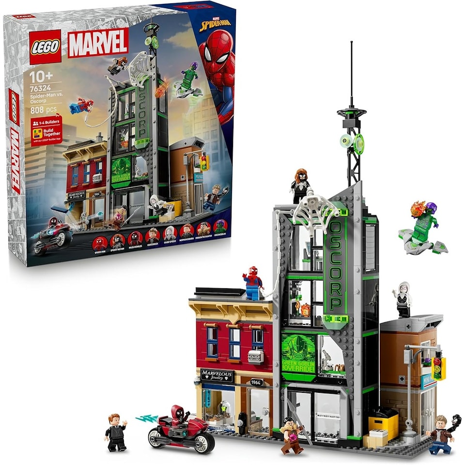 image 1 of LEGO 76324 Super Heroes Marvel Spider-Man Vs. Oscorp