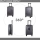 image 4 of 3 Piece Hard Shell Luggage Suitcase Set-Vanity Case + 24/28 inch Suitcase
